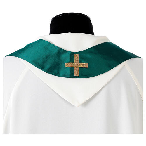 Chasuble soie pallium gemme et passementerie française Vebi Confezioni 10