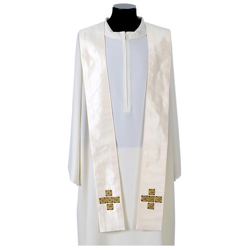 Silk chasuble with gold and black trimming by Vebi Confezioni 10