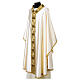 Silk satin chasuble with gold and black trimmings Vebi Confezioni s5