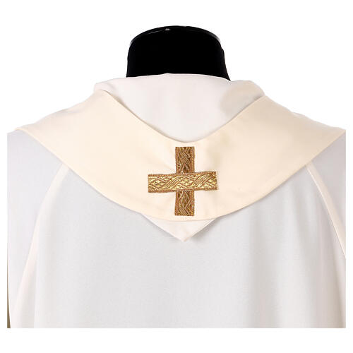 Casula lã com oval Cristo Misericordioso pintado à mão Vebi Confezioni 11