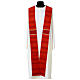 Chasuble with gold lurex stripe pattern and cross embroidery by Gamma s14