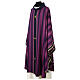 Chasuble rayures or broderie croix Gamma lurex s10