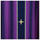 Chasuble rayures or broderie croix Gamma lurex s11