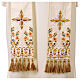 Chasuble with orphrey and floral embroideries in 100% wool by Gamma s11