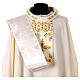 Chasuble bande centrale broderie florale 100% laine Gamma s9