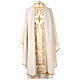 Chasuble with floral embroidery galoon 100% wool Gamma s7