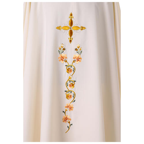 Chasuble with floral embroideries by Gamma 7