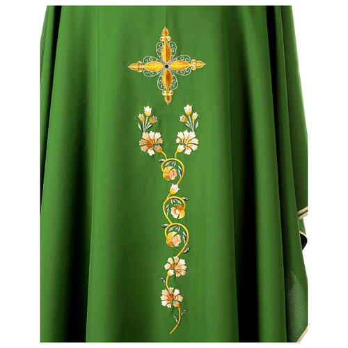 Chasuble cross with floral embroidery, Gamma 3