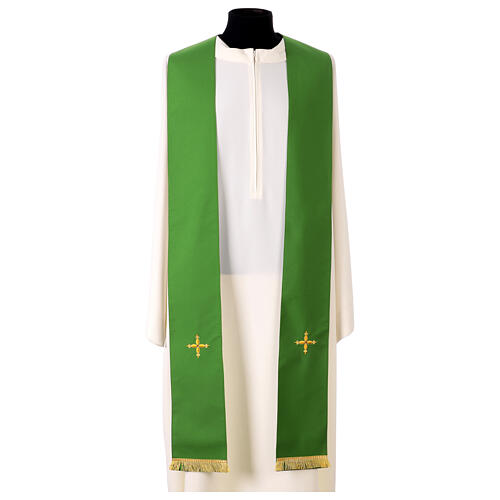 Chasuble cross with floral embroidery, Gamma 11