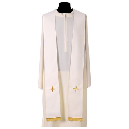 Chasuble cross with floral embroidery, Gamma 13