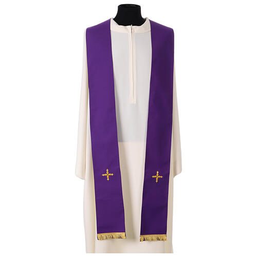 Chasuble cross with floral embroidery, Gamma 14