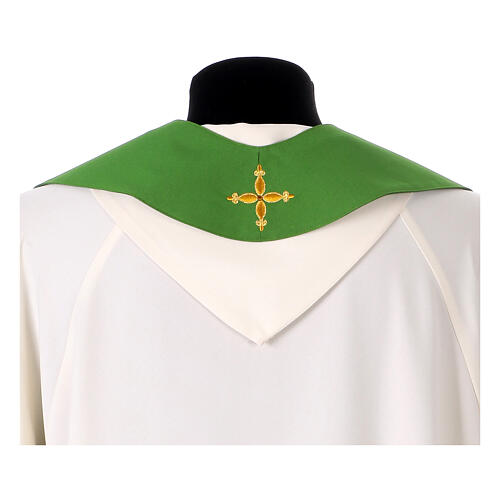 Chasuble cross with floral embroidery, Gamma 15