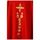Chasuble cross with floral embroidery, Gamma s5
