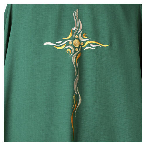 Chasuble with wavy decorations, 100% polyester 3