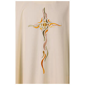 Chasuble décorations ondulées 100% polyester