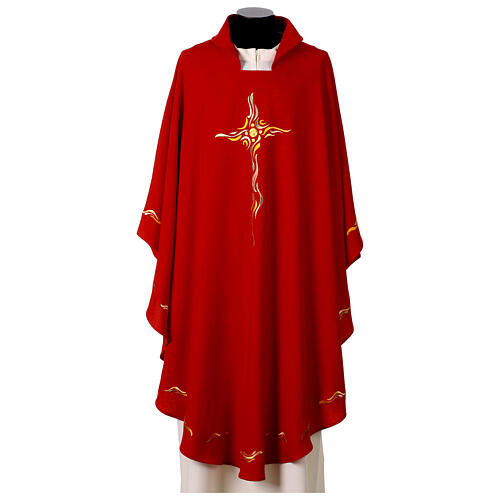 Chasuble décorations ondulées 100% polyester 10