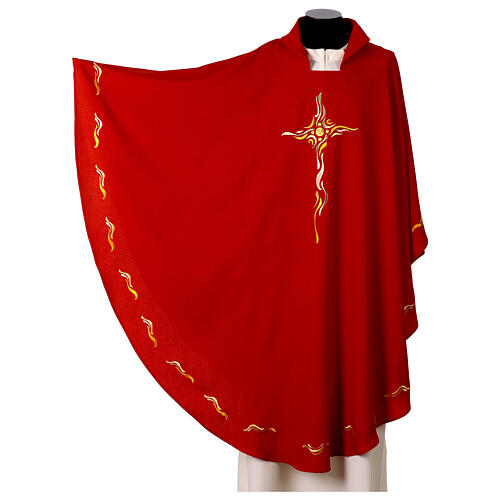 Chasuble décorations ondulées 100% polyester 14