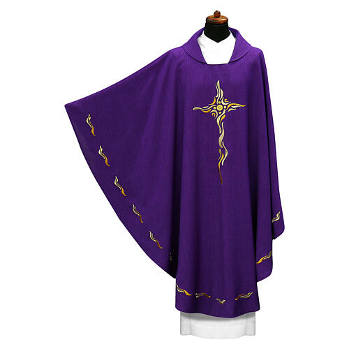 Chasuble décorations ondulées 100% polyester 20