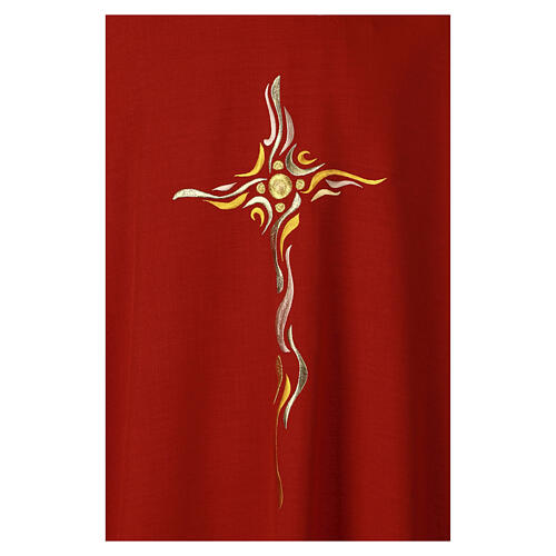 Chasuble décorations ondulées 100% polyester 7