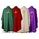 Chasuble with wavy decorations 100% polyester s9