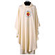 Casula ricamo Sacro Cuore filo oro s1