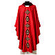 Damask chasuble with velvet collar and appliqués s5