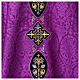 Damask chasuble with velvet collar and appliqués s10