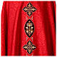 Damask chasuble with velvet collar and applications s6