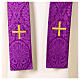 Damask chasuble with velvet collar and applications s15