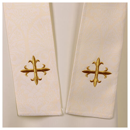 Chasuble IHS wheat grape cross 12