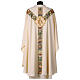 Chasuble with floral orphrey and golden IHS s8