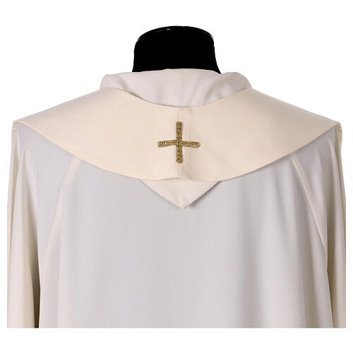 Casula galão floral dourado IHS 11