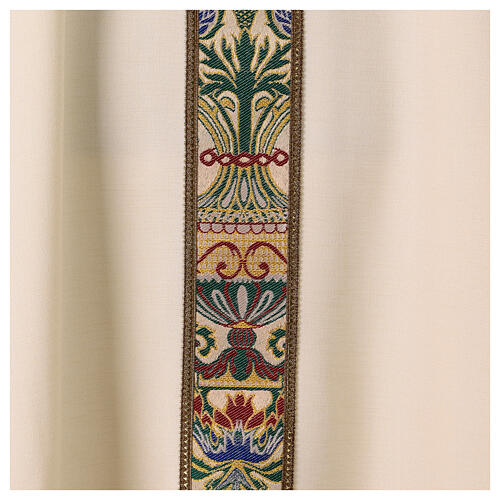 Chasuble with golden floral galloon and paschal lamb 8