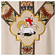 Chasuble with golden floral galloon and paschal lamb s2