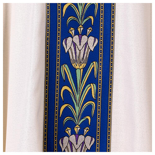 Marian chasuble with lily orphreys 2