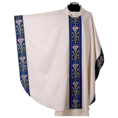 Marian chasuble with lily orphreys 3