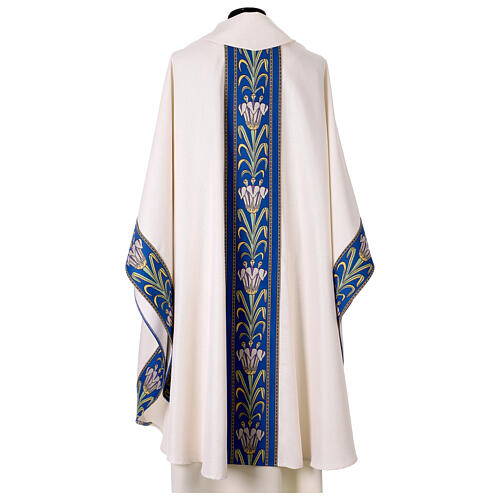 Marian chasuble with lily orphreys 7
