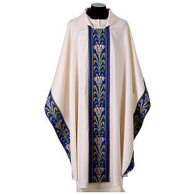 Chasuble Mariale galons lys
