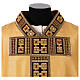 Chasuble with gold velvet and crystal appliqués s2