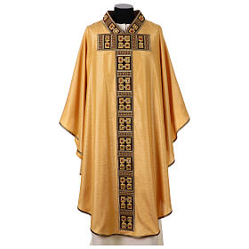 Chasuble or applications velours et cristaux