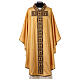 Gold chasuble with velvet and crystal applications s1