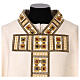 White chasuble with gold and crystal applications s2