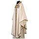 White chasuble with gold and crystal applications s3