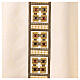 White chasuble with gold and crystal applications s4