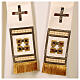 White chasuble with gold and crystal applications s9