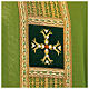 Chasuble with gold thread details, golden galloon, pearls, gemstones s8