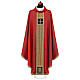 Chasuble with gold thread details, golden galloon, pearls, gemstones s9