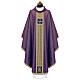 Chasuble with gold thread details, golden galloon, pearls, gemstones s10