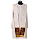 Chasuble with gold thread details, golden galloon, pearls, gemstones s13