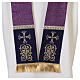 Chasuble gold thread details gold braid trimmings pearls gems s21